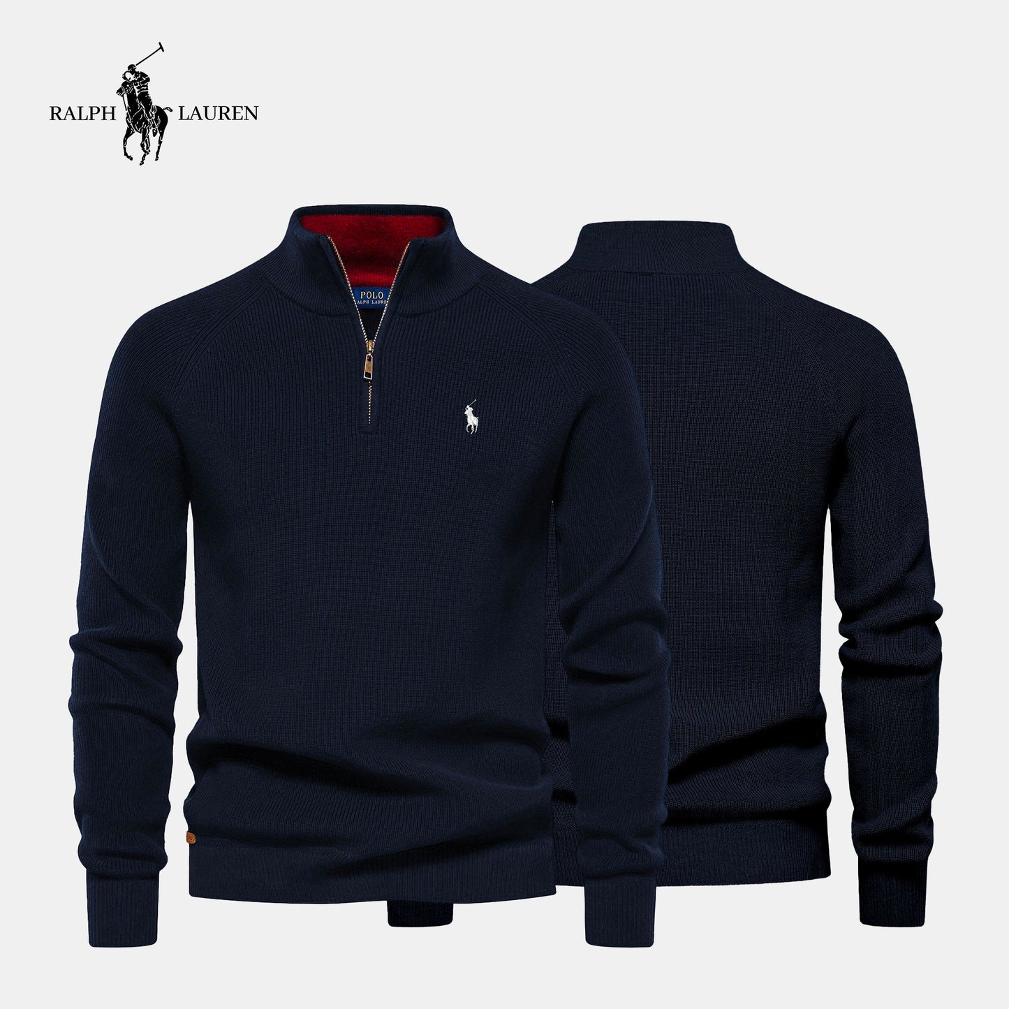 RL Ribbed Collar Sweater (Clearance)