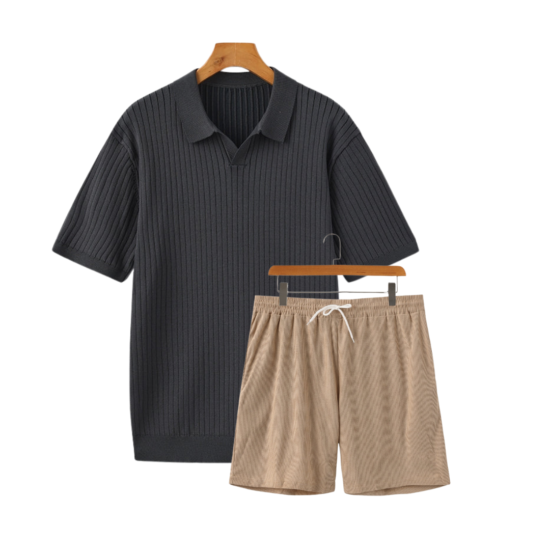 Summer Refined Combo: Premium Polo + Free Shorts