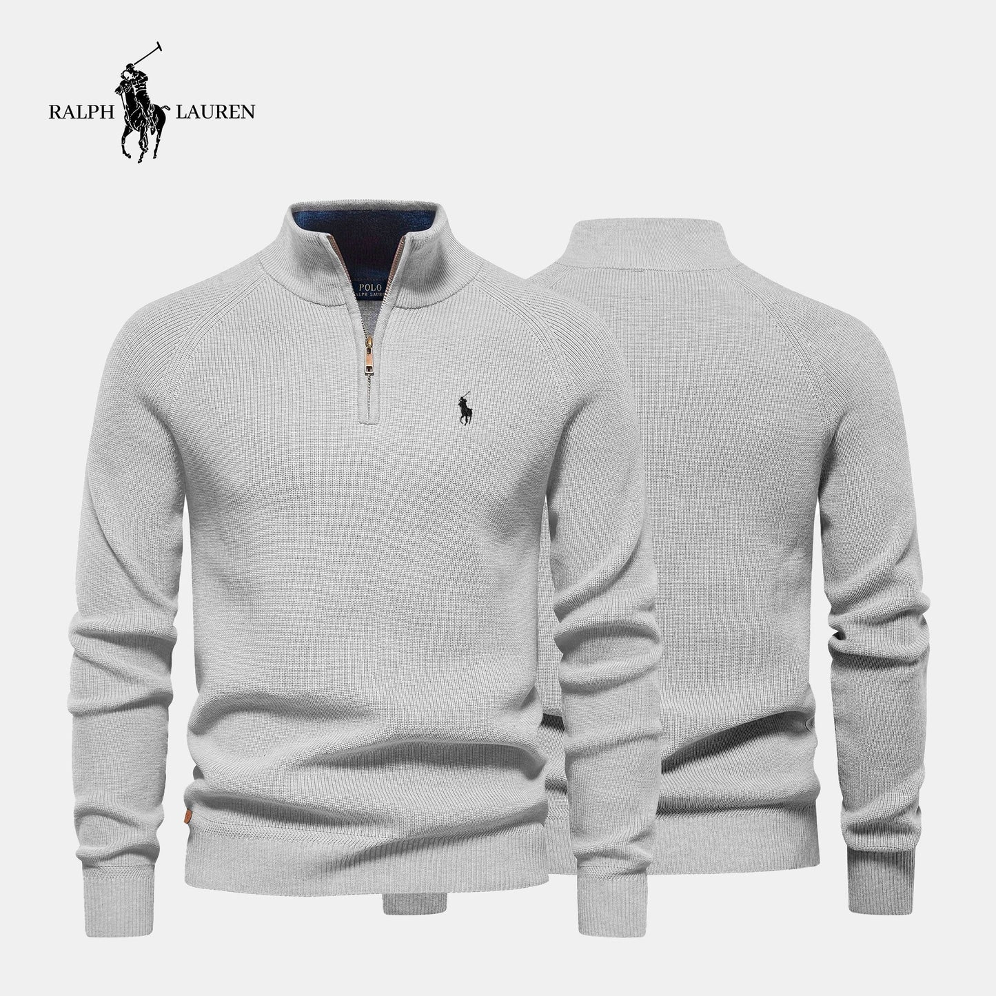 RL Ribbed Collar Sweater (Clearance)
