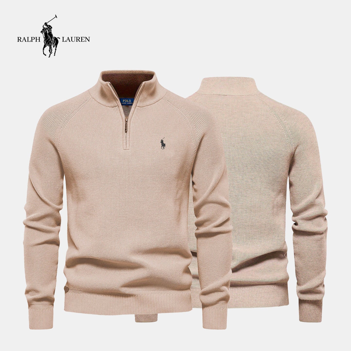RL Ribbed Collar Sweater (Clearance)