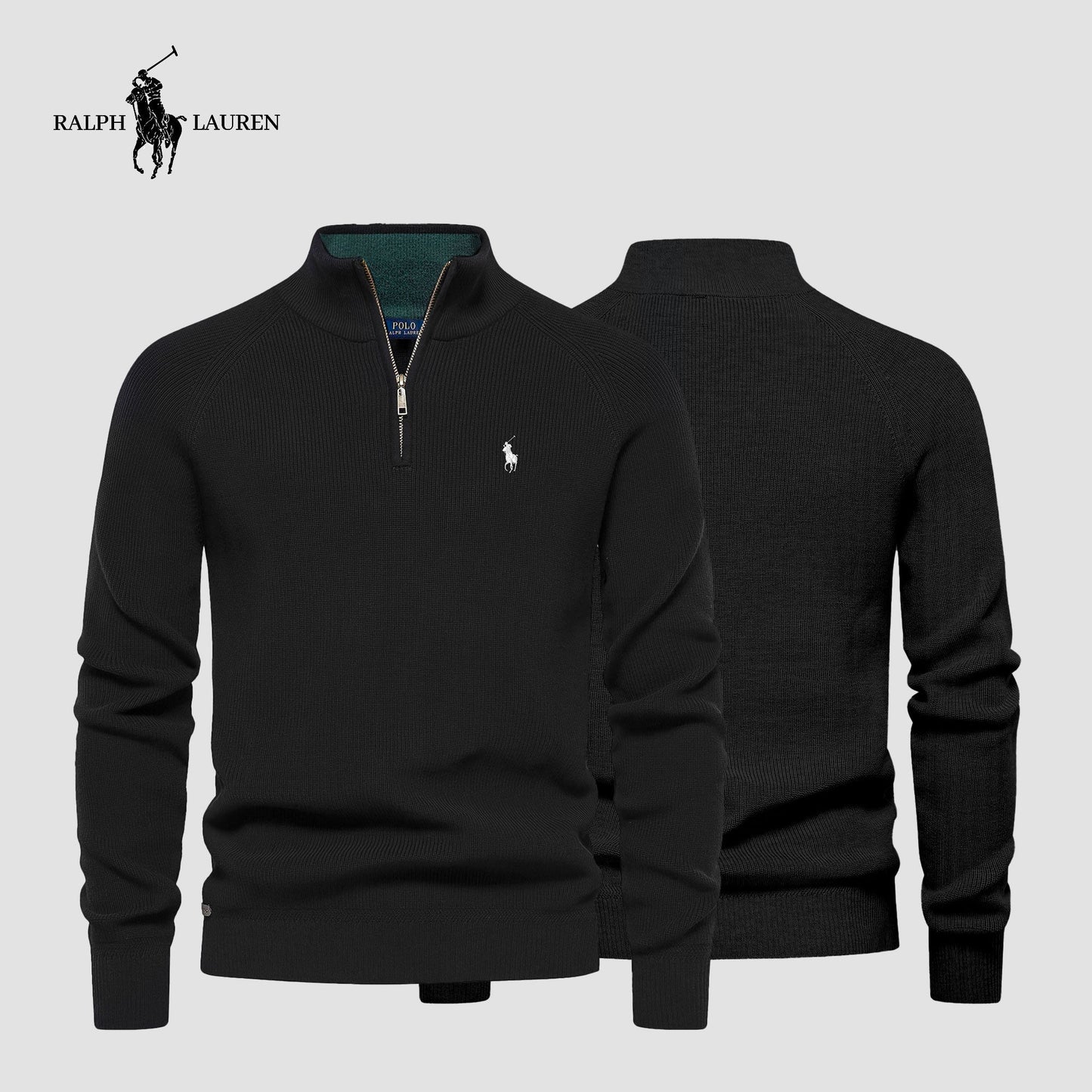 RL Ribbed Collar Sweater (Clearance)